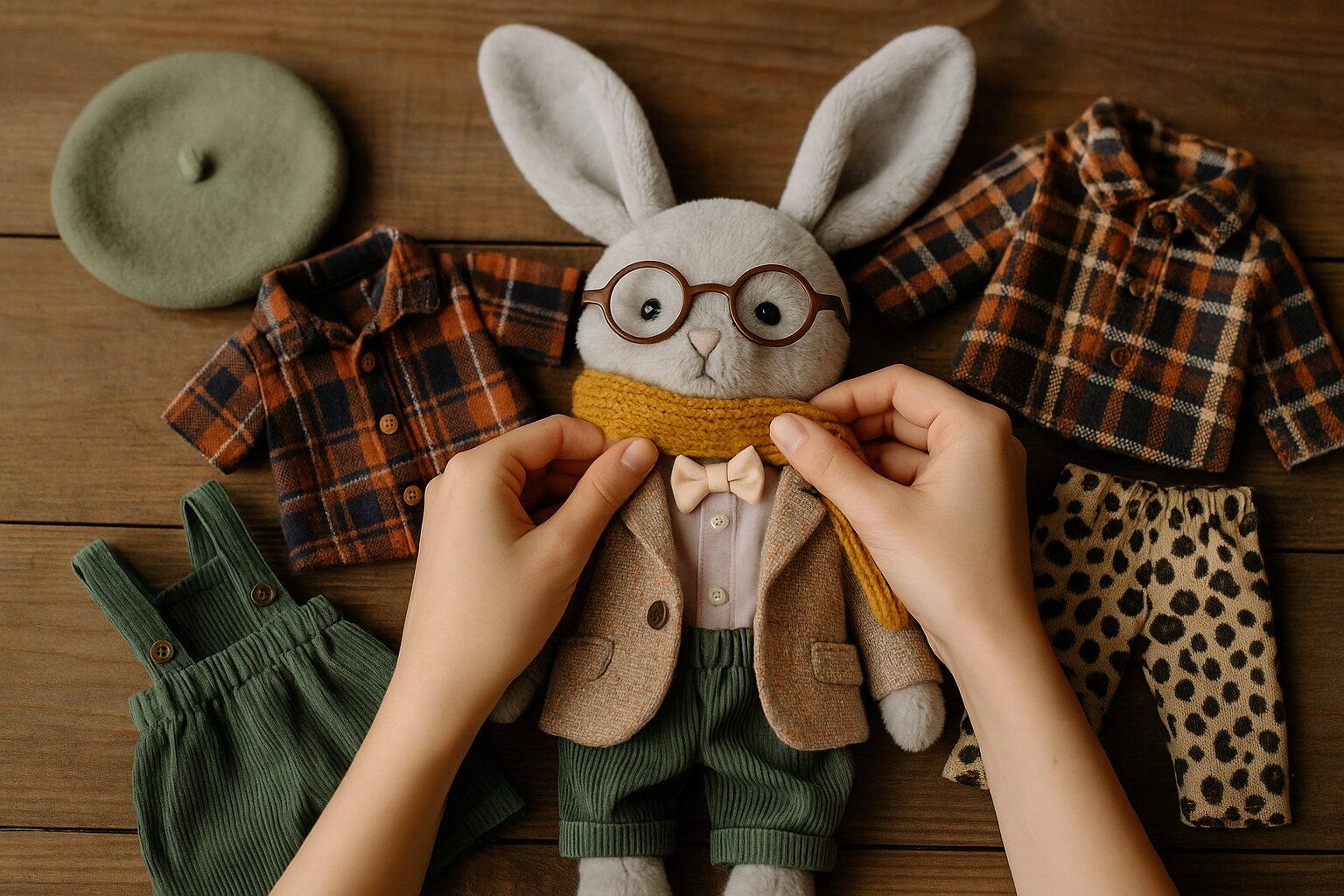 ぬいぐるみの着せ替え服で個性的なコーデを作るコツ