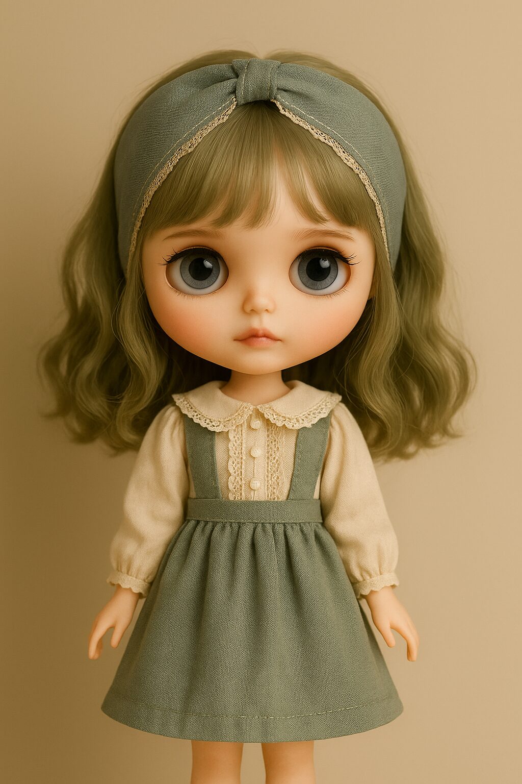 PetitBijouカチューシャ　くすみグリーン